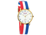 American Flag Watch with 24K Gold Accent Jacqueline Kennedy Collection